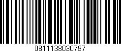 Código de barras (EAN, GTIN, SKU, ISBN): '0811138030797'