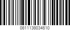 Código de barras (EAN, GTIN, SKU, ISBN): '0811138034610'