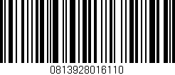 Código de barras (EAN, GTIN, SKU, ISBN): '0813928016110'