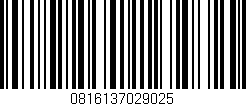 Código de barras (EAN, GTIN, SKU, ISBN): '0816137029025'