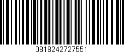 Código de barras (EAN, GTIN, SKU, ISBN): '0818242727551'