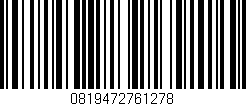 Código de barras (EAN, GTIN, SKU, ISBN): '0819472761278'