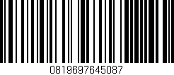 Código de barras (EAN, GTIN, SKU, ISBN): '0819697645087'