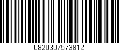 Código de barras (EAN, GTIN, SKU, ISBN): '0820307573812'