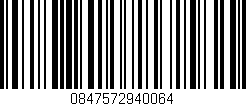 Código de barras (EAN, GTIN, SKU, ISBN): '0847572940064'