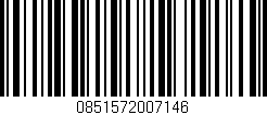 Código de barras (EAN, GTIN, SKU, ISBN): '0851572007146'
