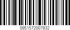 Código de barras (EAN, GTIN, SKU, ISBN): '0851572007832'