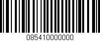 Código de barras (EAN, GTIN, SKU, ISBN): '085410000000'