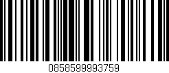 Código de barras (EAN, GTIN, SKU, ISBN): '0858599993759'