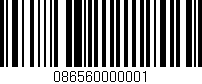 Código de barras (EAN, GTIN, SKU, ISBN): '086560000001'