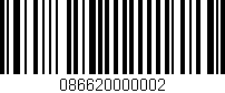 Código de barras (EAN, GTIN, SKU, ISBN): '086620000002'