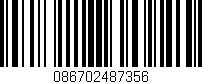 Código de barras (EAN, GTIN, SKU, ISBN): '086702487356'