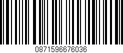 Código de barras (EAN, GTIN, SKU, ISBN): '0871596676036'