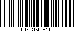 Código de barras (EAN, GTIN, SKU, ISBN): '0878615025431'