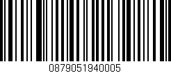 Código de barras (EAN, GTIN, SKU, ISBN): '0879051940005'