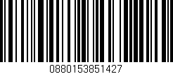 Código de barras (EAN, GTIN, SKU, ISBN): '0880153851427'