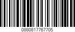Código de barras (EAN, GTIN, SKU, ISBN): '0880817767705'