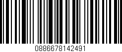 Código de barras (EAN, GTIN, SKU, ISBN): '0886678142491'