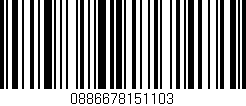 Código de barras (EAN, GTIN, SKU, ISBN): '0886678151103'