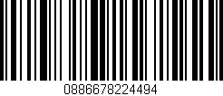 Código de barras (EAN, GTIN, SKU, ISBN): '0886678224494'