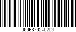 Código de barras (EAN, GTIN, SKU, ISBN): '0886678240203'