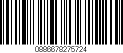 Código de barras (EAN, GTIN, SKU, ISBN): '0886678275724'