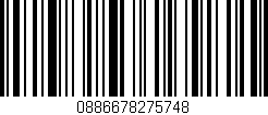 Código de barras (EAN, GTIN, SKU, ISBN): '0886678275748'