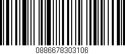 Código de barras (EAN, GTIN, SKU, ISBN): '0886678303106'