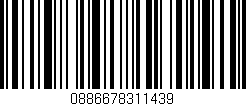 Código de barras (EAN, GTIN, SKU, ISBN): '0886678311439'