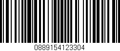 Código de barras (EAN, GTIN, SKU, ISBN): '0889154123304'