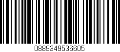 Código de barras (EAN, GTIN, SKU, ISBN): '0889349536605'