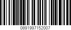 Código de barras (EAN, GTIN, SKU, ISBN): '0891997152007'