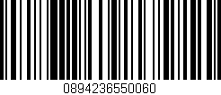 Código de barras (EAN, GTIN, SKU, ISBN): '0894236550060'