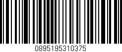 Código de barras (EAN, GTIN, SKU, ISBN): '0895195310375'