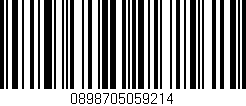 Código de barras (EAN, GTIN, SKU, ISBN): '0898705059214'