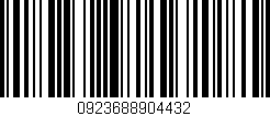 Código de barras (EAN, GTIN, SKU, ISBN): '0923688904432'