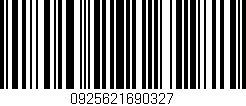 Código de barras (EAN, GTIN, SKU, ISBN): '0925621690327'