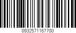 Código de barras (EAN, GTIN, SKU, ISBN): '0932571167700'