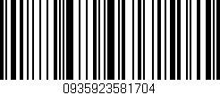 Código de barras (EAN, GTIN, SKU, ISBN): '0935923581704'