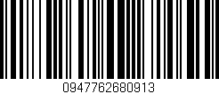 Código de barras (EAN, GTIN, SKU, ISBN): '0947762680913'