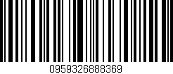 Código de barras (EAN, GTIN, SKU, ISBN): '0959326888369'