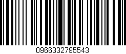 Código de barras (EAN, GTIN, SKU, ISBN): '0966332795543'