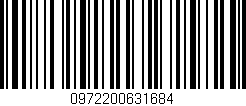 Código de barras (EAN, GTIN, SKU, ISBN): '0972200631684'