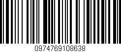 Código de barras (EAN, GTIN, SKU, ISBN): '0974769108638'