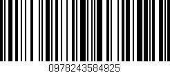 Código de barras (EAN, GTIN, SKU, ISBN): '0978243584925'