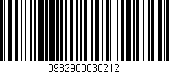 Código de barras (EAN, GTIN, SKU, ISBN): '0982900030212'