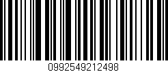 Código de barras (EAN, GTIN, SKU, ISBN): '0992549212498'