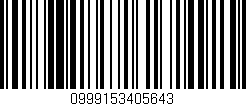 Código de barras (EAN, GTIN, SKU, ISBN): '0999153405643'