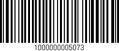 Código de barras (EAN, GTIN, SKU, ISBN): '1000000005073'