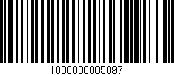 Código de barras (EAN, GTIN, SKU, ISBN): '1000000005097'